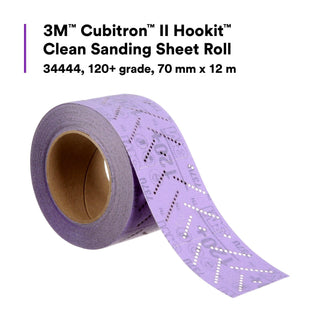 3M Cubitron II Hookit Clean Sanding Sheet Roll 737U, 34444, 120+
grade