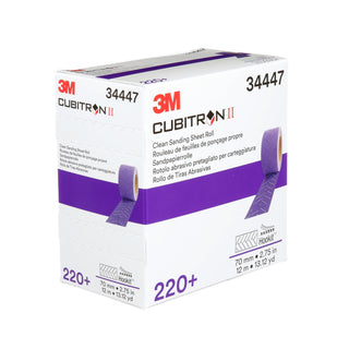 3M Cubitron II Hookit Clean Sanding Sheet Roll, 34447, 220+ grade, 70
mm x 12 m