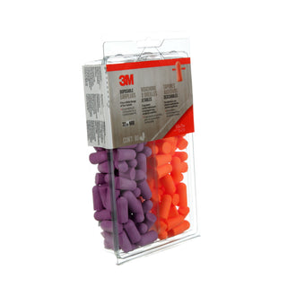 3M Disposable Earplugs, 92059H80-DC, Multicolor, 80 pairs/pack