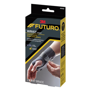 FUTURO Compression Stabilizing Wrist Brace, 48402ENR, Right Hand