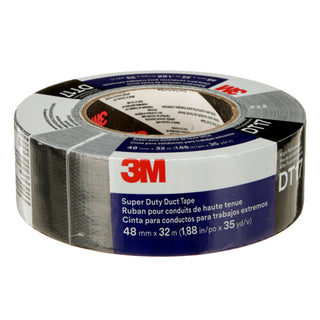 3M Super Duty Duct Tape DT17, Black, 48 mm x 32 m, 17 mil, 24Roll/Case