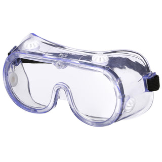 3M Goggle Chemical Splash, 91252H1-DC-14, Black Strap, Clear Lens