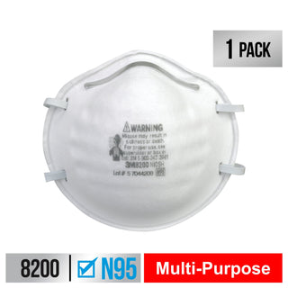 3M Sanding and Fiberglass Respirator N95 Particulate, 8200H1-DC, 1each/pack