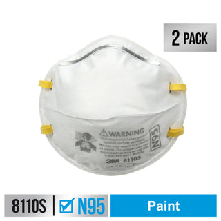 3M Performance Paint Prep Respirator N95 Particulate, 8110SP2-DC, SizeSmall