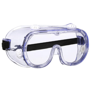 3M Goggle Chemical Splash, 91252P1-DC, Black Strap, Clear Lens