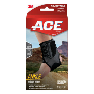 ACE Deluxe Ankle Brace 207736, One Size Adjustable