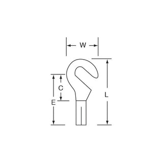 3M Non-Insulated Butted Seam Hook Tongue Terminal 41-8