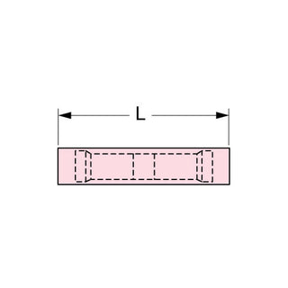 3M Nylon Insulated with Insulation Grip Butt Connector, 61-NB