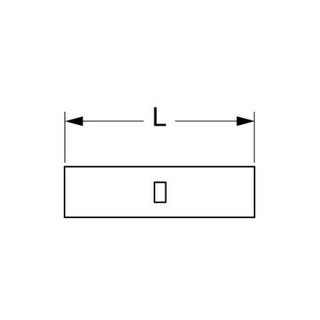 3M Non-Insulated Butted Seam Butt Connector, 63