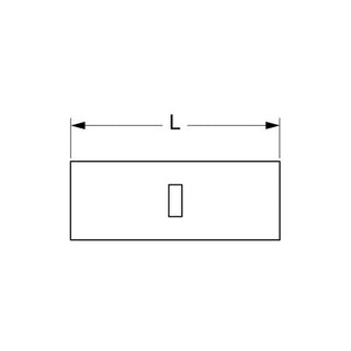 3M Non-Insulated Brazed Seam Butt Connector, 66-W