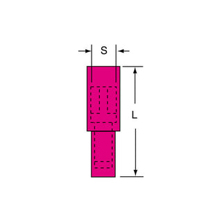 3M Nylon Insulated with Insulation Grip Bullet Style Female Disconnect