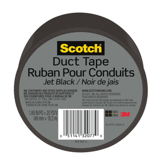 Scotch® Duct Tape 920-BLK-C, 1.88 in x 20 yd (48 mm x 18,2 m), Black