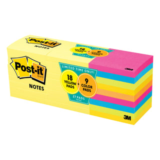 Post-it® Notes 654-2700-YW, 3 in x 3 in (76 mm x 76 mm)