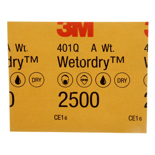 3M Wetordry Paper Sheet, 35359, 2500 Grit, 4 1/2 in x 5 1/2 in