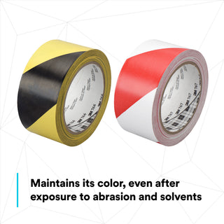 3M Safety Stripe Vinyl Tape 766DC, Black/Yellow, 2 in x 36 yd, 5 mil
