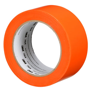 3M General Purpose Vinyl Tape 764, Orange, 3 in x 36 yd, 5 mil, 12 Roll/Case