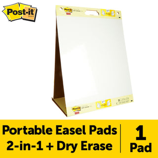 Post-it® Super Sticky Tabletop Easel Pad with Dry Erase 563 DE, 20 in. x23 in.