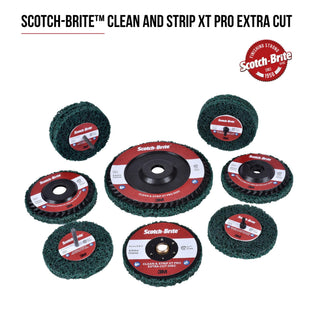 Scotch-Brite Clean and Strip XT Pro Extra Cut Disc, XC-DC, A/O Extra
Coarse, GRN