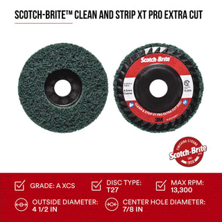 Scotch-Brite Clean and Strip XT Pro Extra Cut Disc, XC-DC, A/O Extra
Coarse