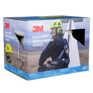 3M SecureFit Safety Helmet, X5001X-ANSI,  White, 1Ea/Box