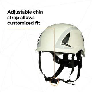 3M SecureFit Safety Helmet, X5001X-ANSI,  White, 1Ea/Box