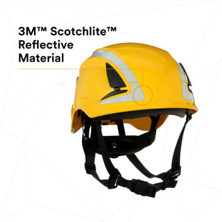 3M SecureFit Safety Helmet, X5002X-ANSI,  Yellow, 1Ea/Box