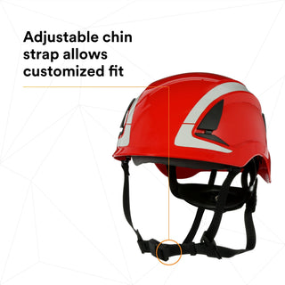 3M SecureFit Safety Helmet, X5005X-ANSI,  Red, 1Ea/Box