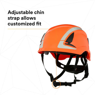 3M SecureFit Safety Helmet, X5007X-ANSI,  Orange, 1Ea/Box