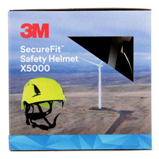 3M SecureFit Safety Helmet, X5012X-ANSI,  Black, 1Ea/Box