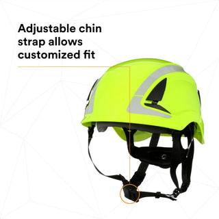 3M SecureFit Safety Helmet, X5014X-ANSI,  HVGreen, 1Ea/Box