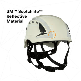 3M SecureFit Safety Helmet, X5001VX-ANSI,  White, vented, 1Ea/Box