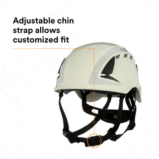 3M SecureFit Safety Helmet, X5001VX-ANSI,  White, vented, 1Ea/Box