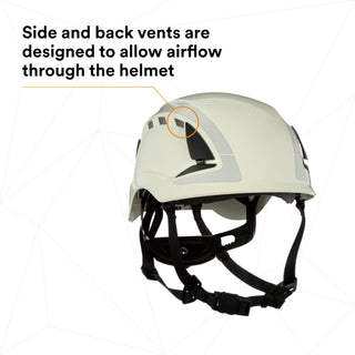 3M SecureFit Safety Helmet, X5001VX-ANSI,  White, vented, 1Ea/Box