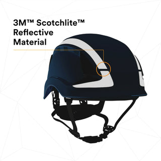 3M SecureFit Safety Helmet, X5003VX-ANSI,  Blue, vented, 1Ea/Box