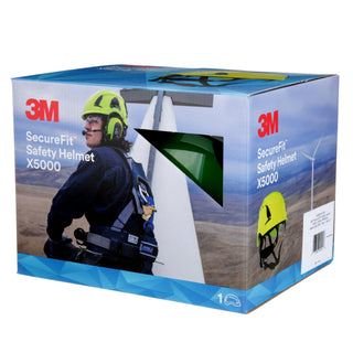 3M SecureFit Safety Helmet, X5004VX-ANSI,  Green, vented, 1Ea/Box