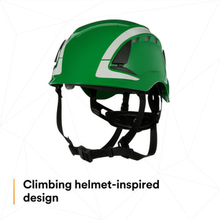 3M SecureFit Safety Helmet, X5004VX-ANSI,  Green, vented, 1Ea/Box