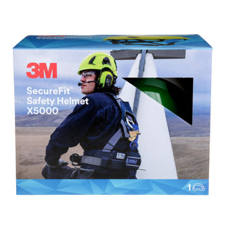 3M SecureFit Safety Helmet, X5004VX-ANSI,  Green, vented, 1Ea/Box