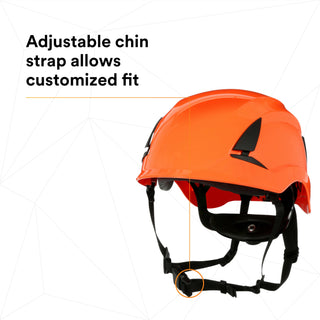 3M SecureFit Safety Helmet, X5007-ANSI,  Orange