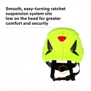 3M SecureFit Safety Helmet, X5014-ANSI,  HVGreen