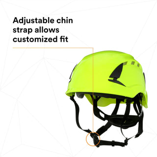 3M SecureFit Safety Helmet, X5014V-ANSI,  HVGreen, vented