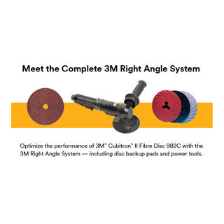 3M Cubitron II Fibre Disc 982C, 36+, 9-1/8 in x 7/8 in, Die 912Y,
25/Bag