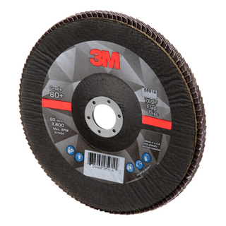 3M Flap Disc 769F, 80+, T29, 7 in x 7/8 in