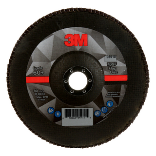 3M Flap Disc 769F, 60+, T27, 7 in x 7/8 in