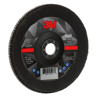 3M Flap Disc 769F, 120+, T29, 7 in x 7/8 in