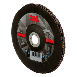 3M Flap Disc 769F, 40+, T29, 7 in x 7/8 in