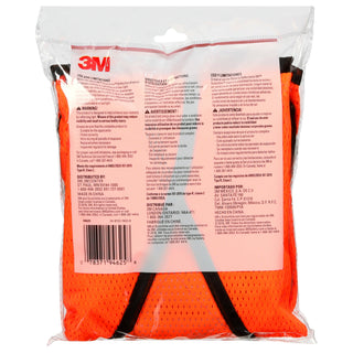 3M Reflective Construction Safety Vest with 5 Point Tear Away, Class 2