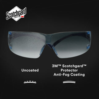 3M SecureFit 200 Series SF204SGAF-BLU, Blue Temples