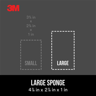 3M Drywall Sanding Sponge 9093DC, Dual Grit Block, 3 3/4 in x 2 5/8 in x 1 in