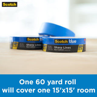 ScotchBlue Sharp Lines Painter's Tape 2093-36NC, 1.41 in x 60 yd (36 mmx 54.8 m)