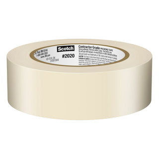 Scotch® Contractor Grade Masking Tape 2020-36AP6, 1.41 in x 60.1 yd(36mm x 55m)